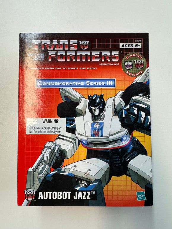 Hasbro 2002 Transformers G1 Commemorative Series III Autobot Jazz CIB