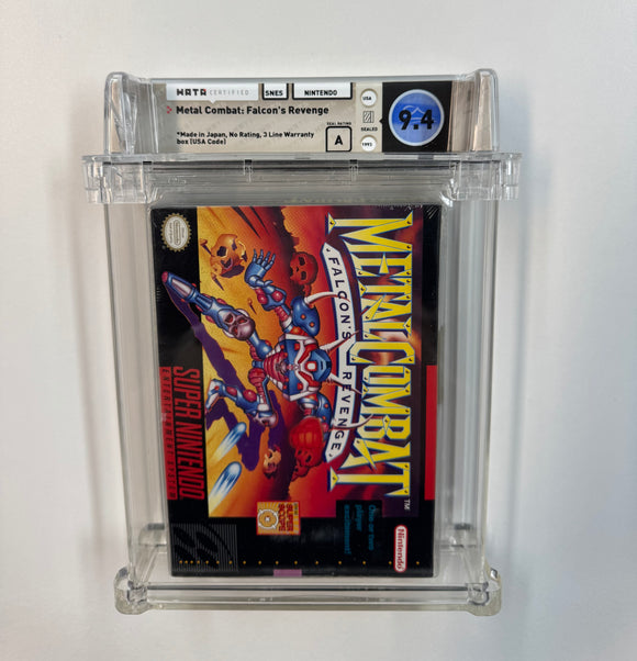 Metal Combat: Falcon's Revenge Nintendo SNES 1993 WATA 9.4 SEALED