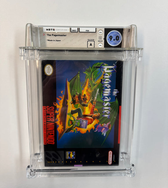 The Pagemaster Nintendo SNES 1994 WATA 9.0 SEALED A Seal