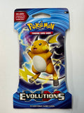 Pokemon TCG XY Evolutions SEALED Sleeved Booster Pack Raichu Art