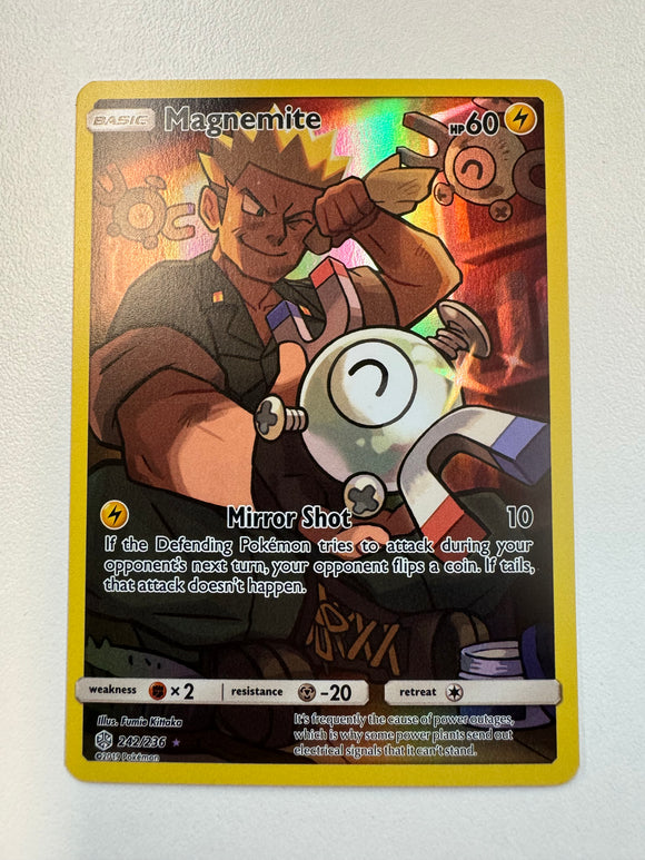 Pokemon TCG Magnemite 242/236 Cosmic Eclipse Sun & Moon Secret Rare
