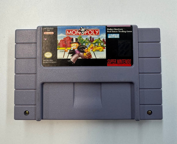 Monopoly SNES Super Nintendo 1992 Authentic Cartridge Only