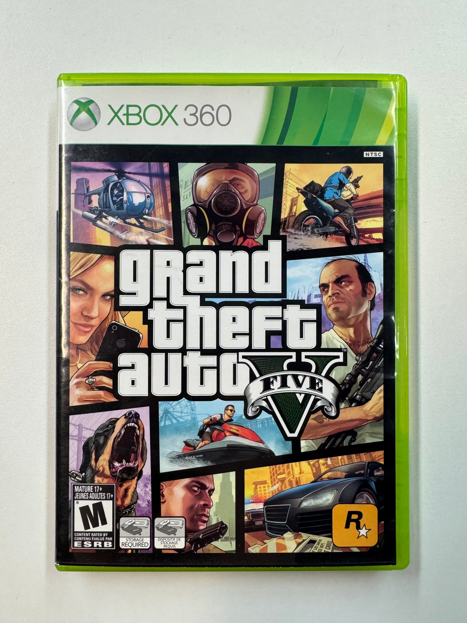 Grand Theft Auto V Microsoft XBOX 360 CIB w/ Atomic Blimp Code Card ...