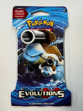 Pokemon TCG XY Evolutions SEALED Sleeved Booster Pack Blastoise Art