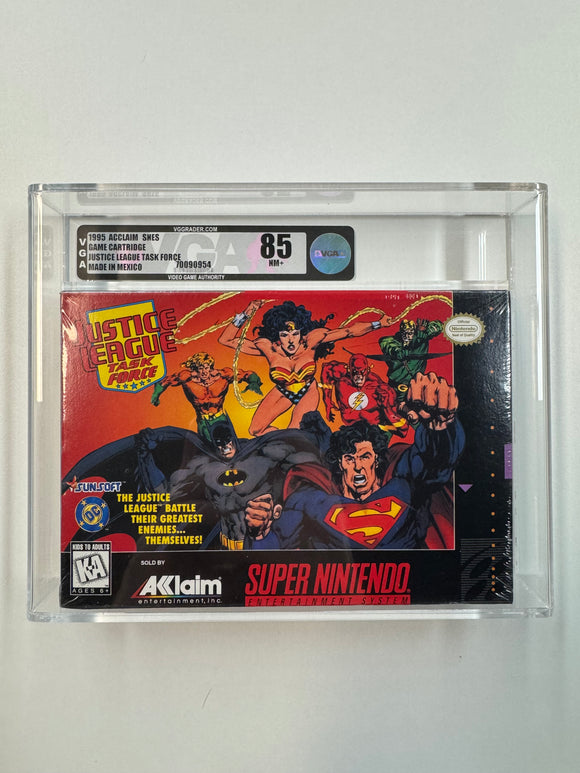 Justice League Task Force Nintendo SNES 1995 VGA 85 NM+ SEALED