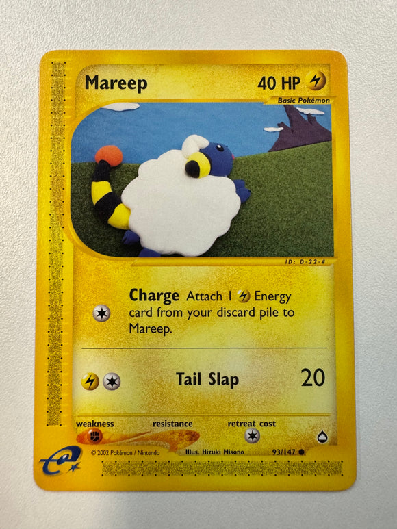 Pokémon TCG Mareep Aquapolis 2002 Non-Holo 93/147