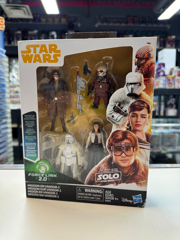 Star Wars SOLO Force Link 2.0 Mission on Vandor-1 Figure 4-Pack SEALED NIB