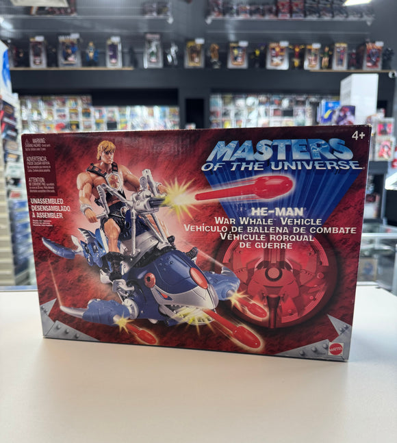 2002 Mattel Masters of the Universe He-Man War Whale Vehicle SEALED NIB