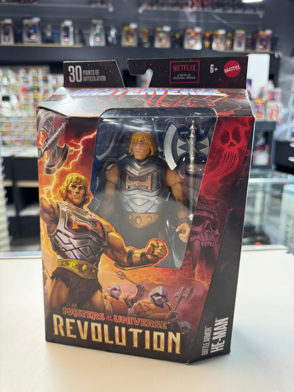 Mattel 2023 MOTU Revolution Battle Armor He-Man SEALED NIB
