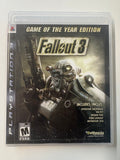 Fallout 3 Game of the Year Edition Playstation 3 PS3 CIB Complete in Box