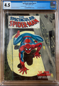 Spectacular Spider-Man #1 CGC 4.5 Rare 40 Cent Price Variant!