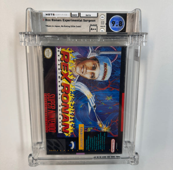 Rex Ronan: Experimental Surgeon SNES 1994 WATA 9.8 SEALED A++