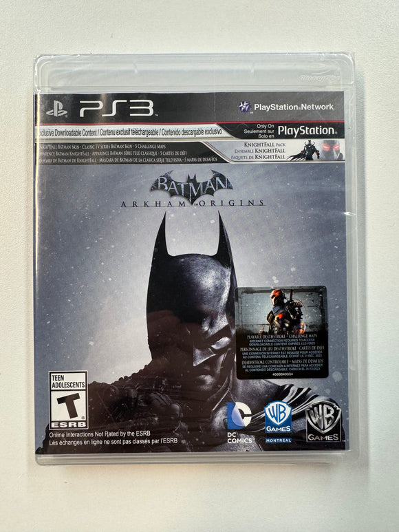 Batman Arkham Origins Playstation PS3 2013 Sealed