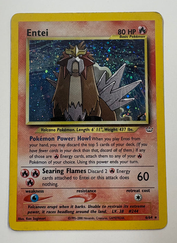 entei pokemon card 6 64 Pokémon TCG 6/64 Neo Revelation Holo Rare – Ultimate Key Issue Comics Variant:Jesse Parker mtg_commander_sleeve The item may be Freodom: The most beautiful