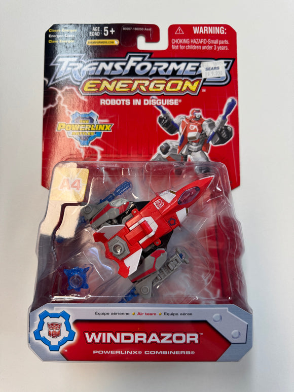 Hasbro 2004 Transformers Energon Powerlinx Windrazor SEALED NIB!
