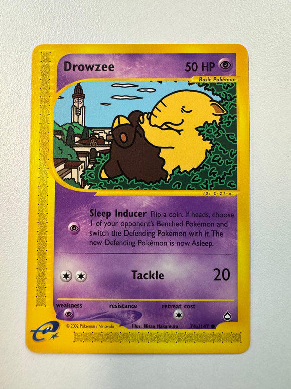 Pokémon TCG Drowzee Aquapolis 2002 Non-Holo 74a/147