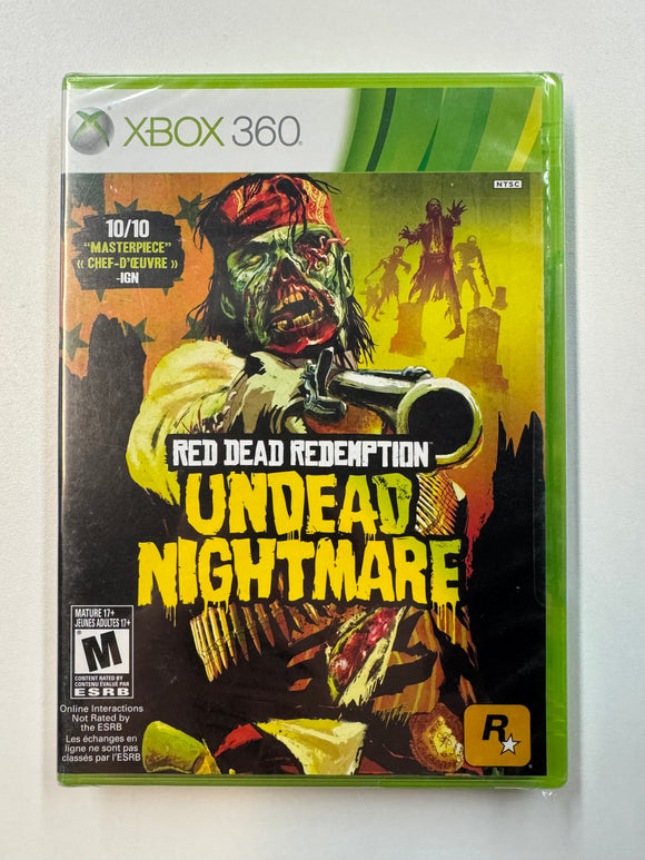 Red Dead Redemption Undead Nightmare Microsoft XBOX 360 Sealed