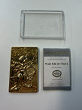 Pokemon 1999 Burger King 23k Gold Plated Mewtwo #150 w/ COA