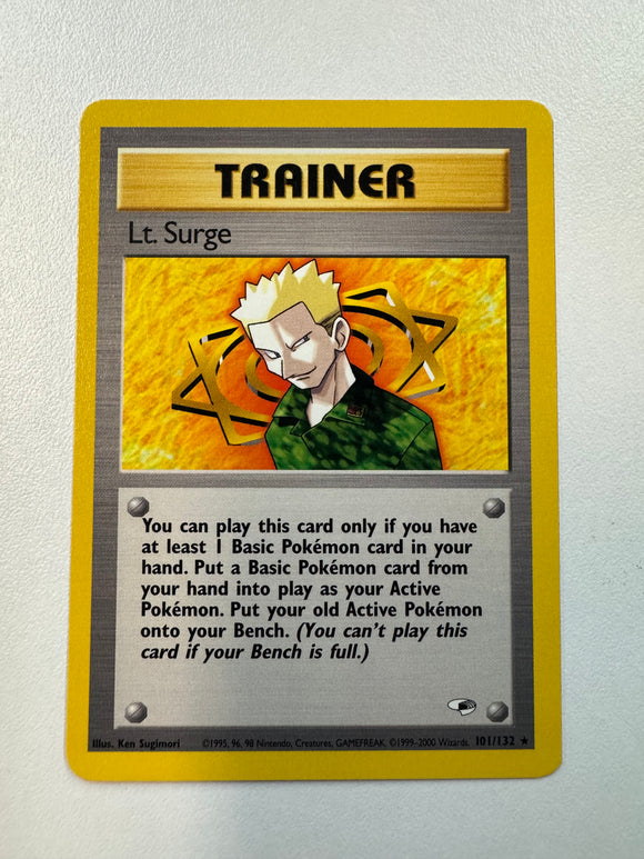 Pokémon TCG Lt. Surge Gym Heroes 2000 Non-Holo 101/132
