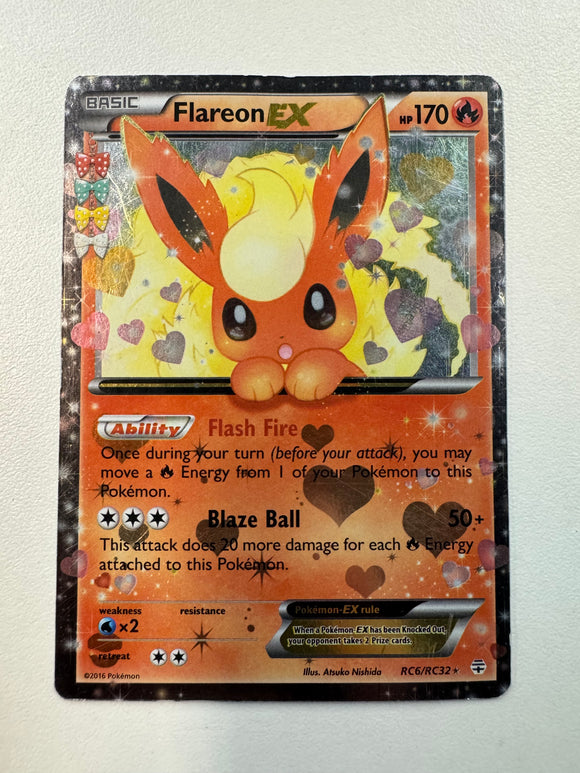 Pokemon TCG Flareon EX RC6/RC32 2016 Generations Radiant Collection