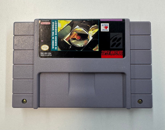 Where in the World is Carmen Sandiego? SNES 1993 Authentic Cartridge Only
