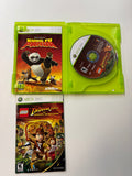 Lego Indiana Jones & Kung Fu Panda Dual Pack CIB 2008 Microsoft XBOX 360