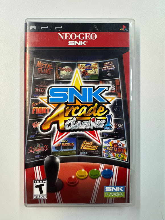 SNK Arcade Classics Vol. 1 PSP Sony Playstation Complete in Box CIB