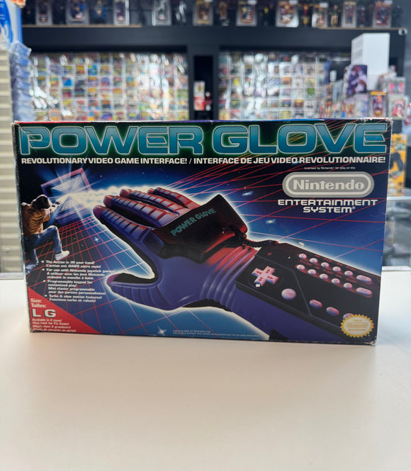 1989 Mattel Nintendo Power Glove NES Complete in Box CIB Large Size