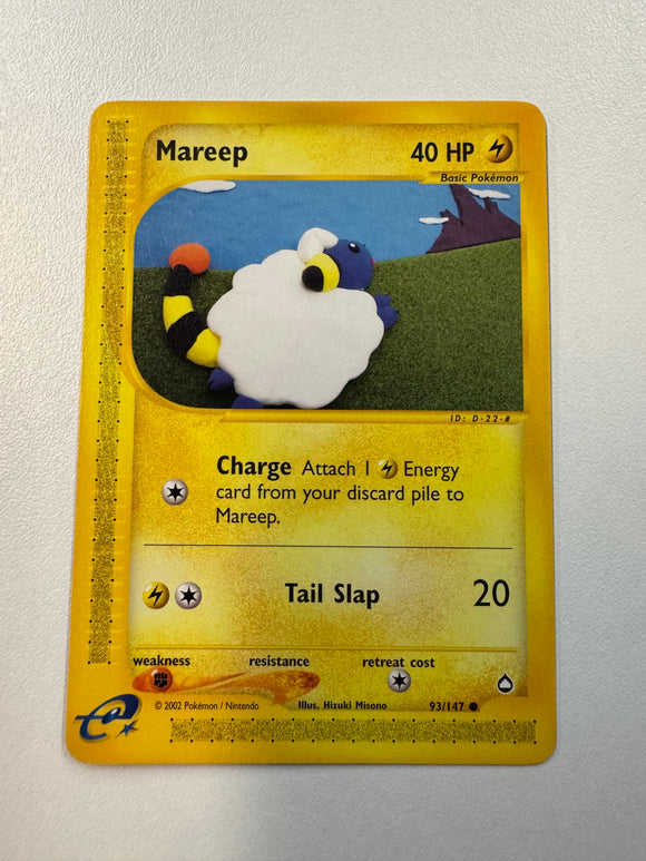 Pokémon TCG Mareep Aquapolis 2002 Non-Holo 93/147