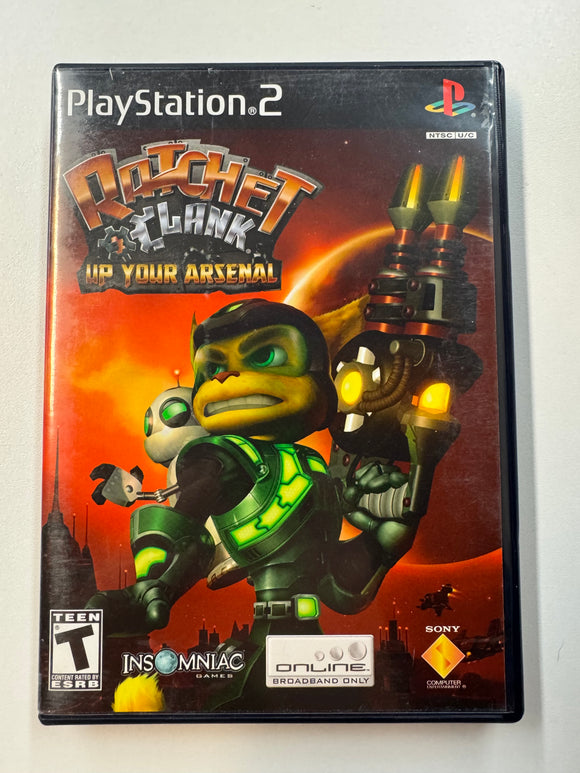 Ratchet & Clank Up Your Arsenal 2004 Playstation 2 PS2 Complete in Box CIB