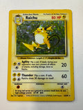 Pokemon TCG 1999 Raichu 14/102 Base Set Unlimited Holo Rare