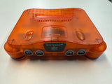 Nintendo 64 N64 Funtastic Fire Orange Console w/ Controller & Jumper Pack