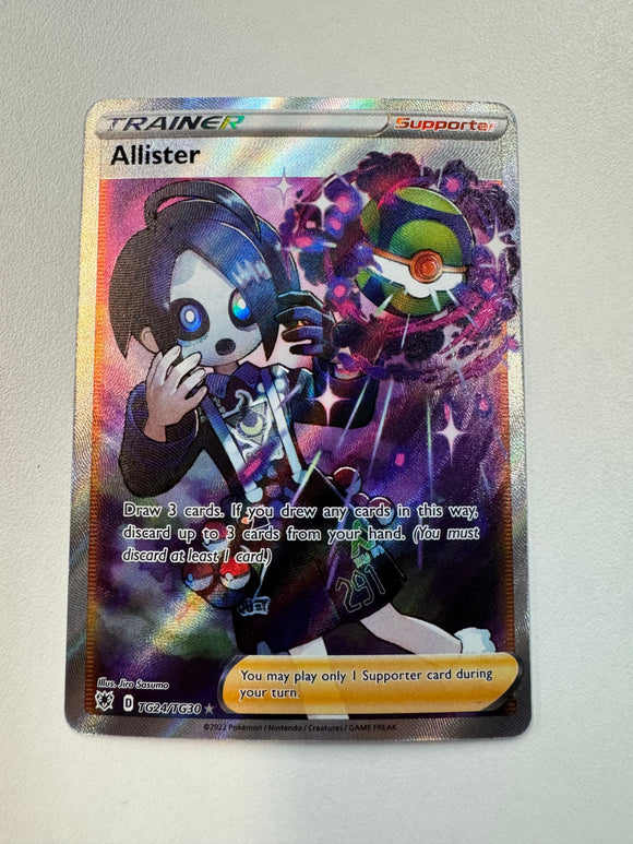 allister rare card Pokemon TCG 2022 Allister Astral Radiance Full Art Ultra Rare TG24/TG3 –  Ultimate Key Issue Comics