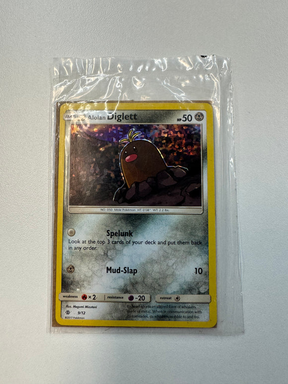 Pokémon TCG Alolan Diglett Mcdonalds Promo 2017 Holo 9/12