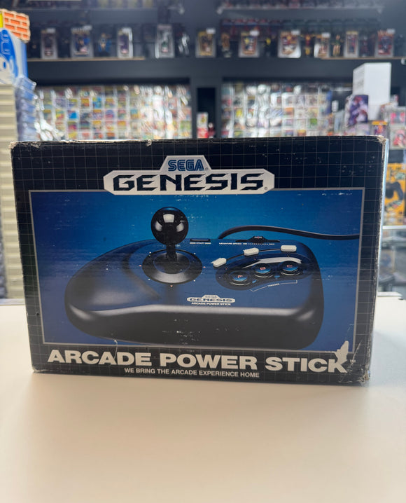 1990 Sega Genesis Arcade Power Stick CIB Complete in Box