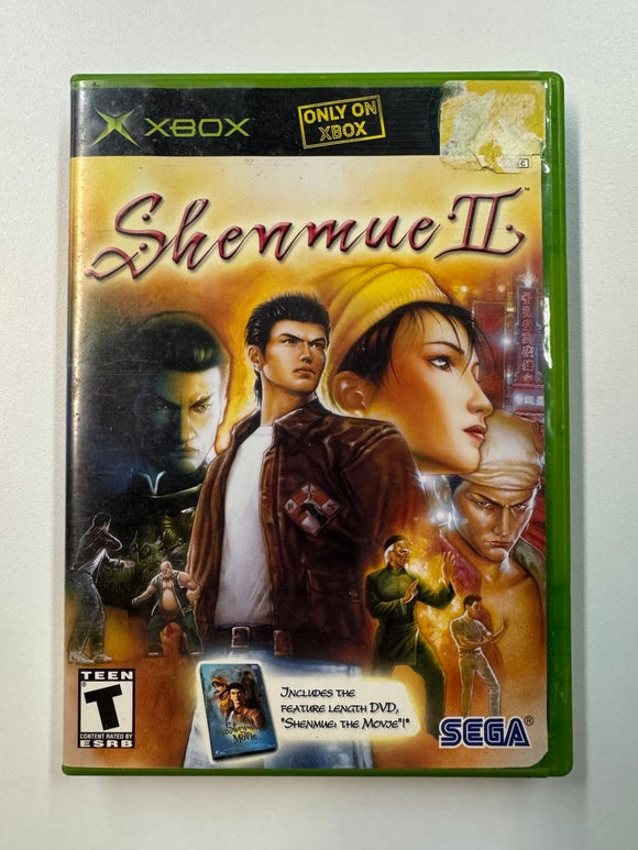 Shenmue II 2001 Microsoft XBOX CIB Complete in Box