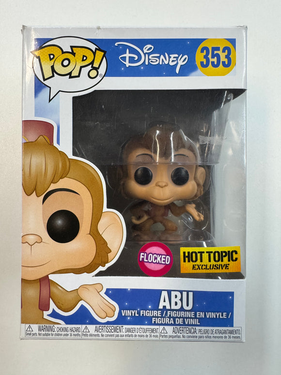 Funko Pop! Disney Abu Vinyl Figure Flocked #353 Hot Topic Exclusive