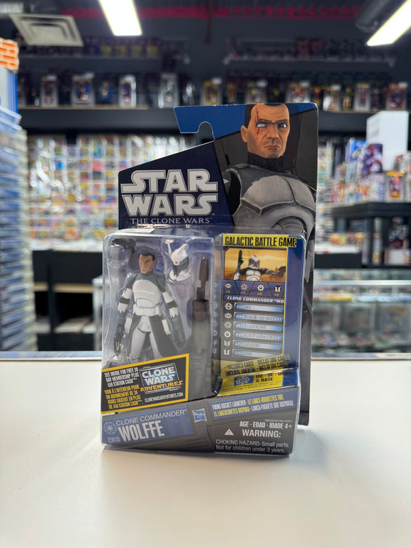 Hasbro 2011 Star Wars The Clone Wars Commander Wolffe CW48 SEALED NIP