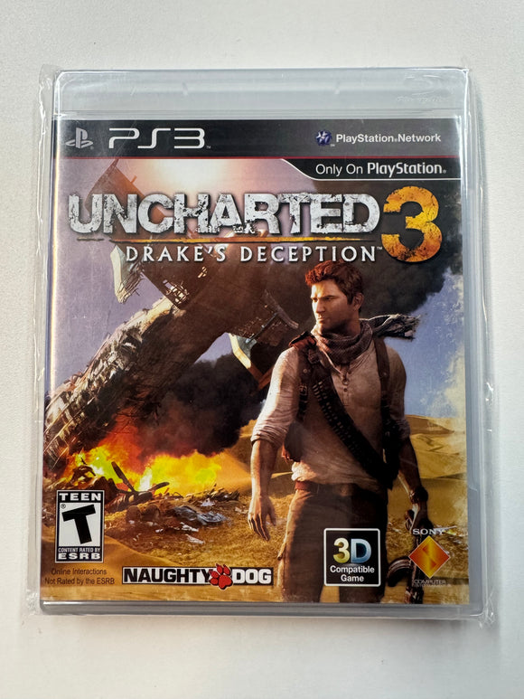 Uncharted 3 Drake's Deception Playstation PS3 2011 Sealed