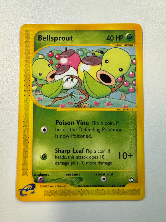 Pokémon TCG Bellsprout Aquapolis 2002 Non-Holo 68/147