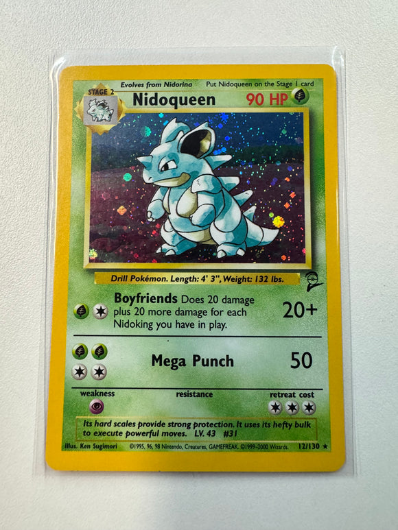 Pokémon TCG Nidoqueen Base Set 2 2000 Holo 12/130