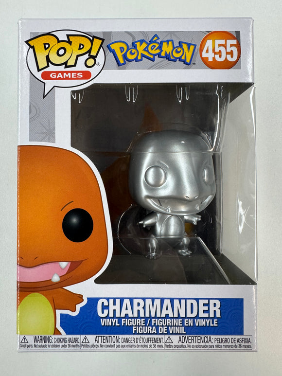 Funko Pop! Charmander 25th Silver Pokemon Vinyl Bobble Head #455