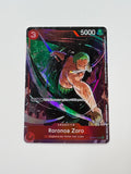 One Piece Roronoa Zoro ST01-013 Super Rare Pre-Release Promo Holo