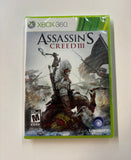 Assassins Creed 3 Microsoft XBOX 360 2012 SEALED/NEW