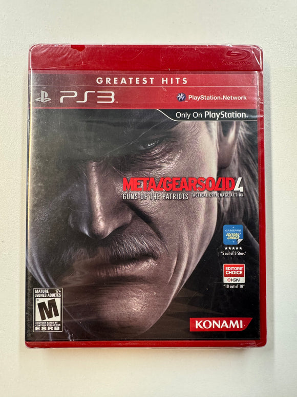 Metal Gear Solid 4 Guns Of The Patriots Playstation PS3 2008 Sealed