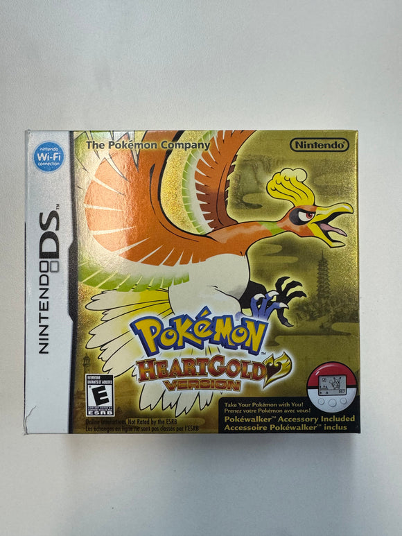 Pokemon HeartGold Nintendo DS 2010 Complete in Box CIB Pokewalker