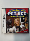 Paws & Claws Pet Vet Healing Hands 2006 Nintendo DS CIB w/ Manual