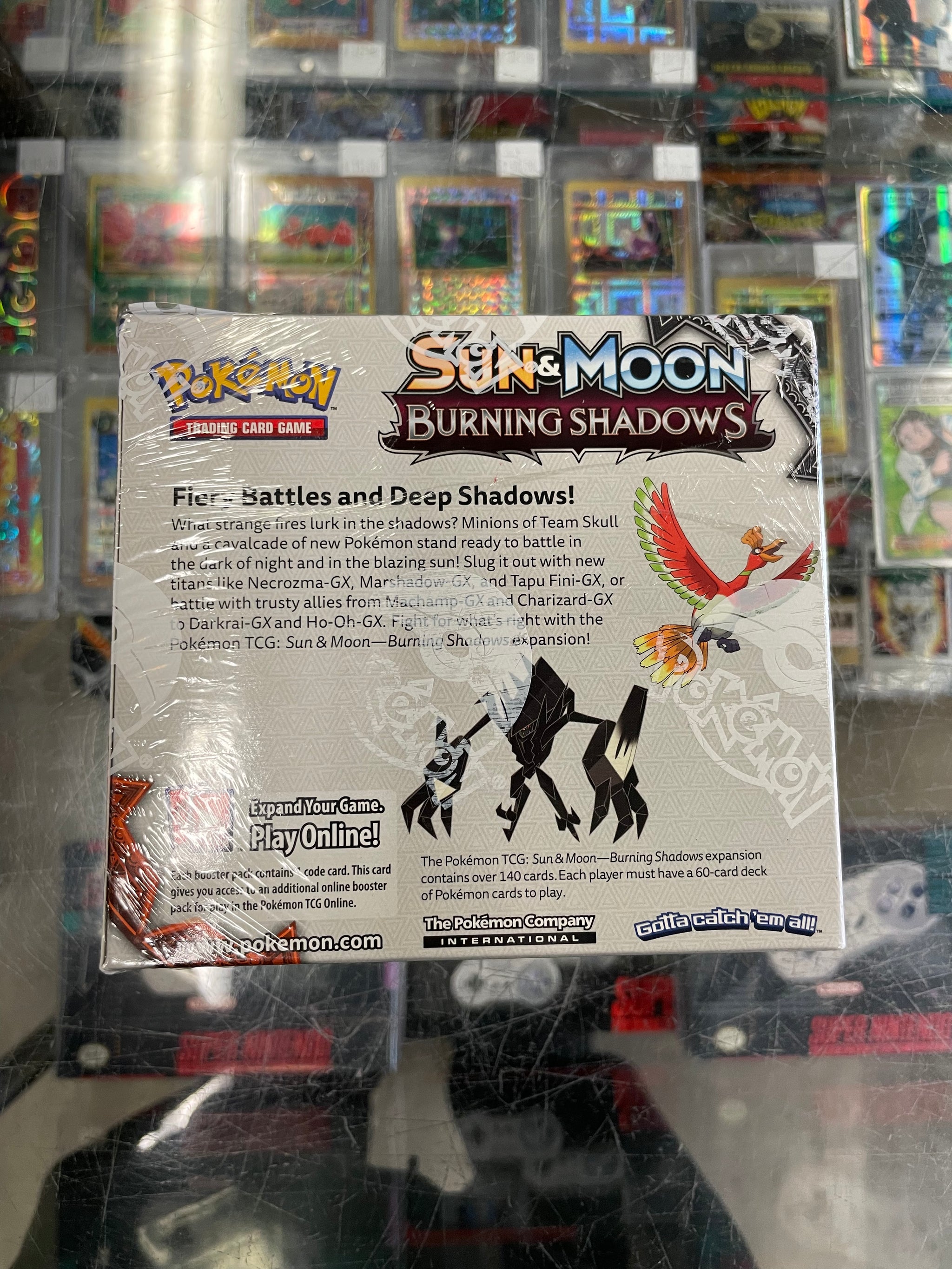 pokemon booster box burning shadows 1/2*Sun & Moon—Burning Shadows Booster Box (18 Packs)