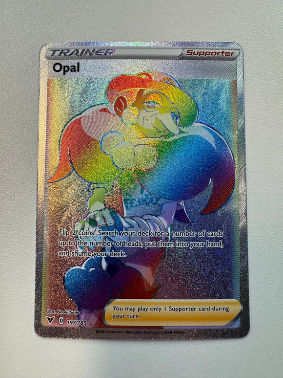 Pokémon TCG Opal Trainer Vivid Voltage 2020 SWSH 197/185 Secret Rare