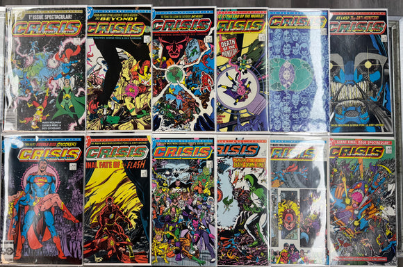 Crisis on Infinite Earths #1-12 (1985) High Grade Complete Set!